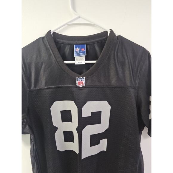 NFL Team Apparel PRO LINE Jersey Youth Medium Oakland Raiders #82 Jordy Nelson - Picture 2 of 8